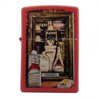 ZIPPO(ジッポー) ZIPPO 歴代オイル缶デザイン/レッド 2014年製