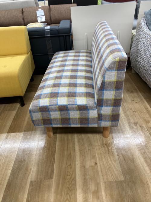 ナフコ 2人掛けソファー ブラウン 85 ファブリック ライム