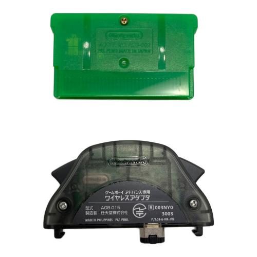 Nintendo (ニンテンドー) ゲームボーイアドバンス用ソフト ポケットモンスター リーフグリーン CERO A (全年齢対象)　GBAソフト ワイヤレスアダプタ同梱　