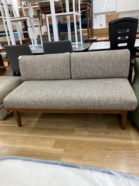 値下展示品 ウニコ ウィックベンチ バックレスト ラブソファ 黒