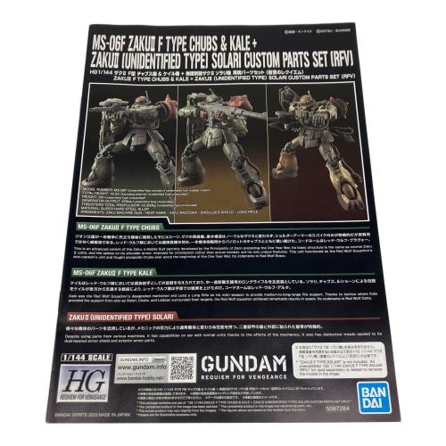 BANDAI (バンダイ) HG ザクIIＦ型 チャブス機＆ケイル機＋無識別型ザクII ソラリ機再現パーツセット(復讐のレクイエム) ガンプラ