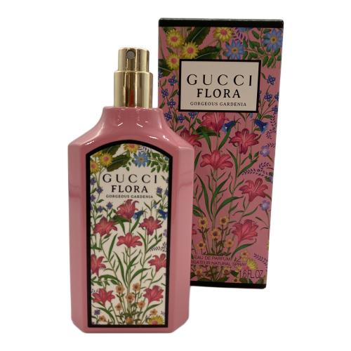 GUCCI (グッチ) オードパルファム 蓋欠品 50ml 残量50%-80% フローラゴージャスガーデニアオードパルファン