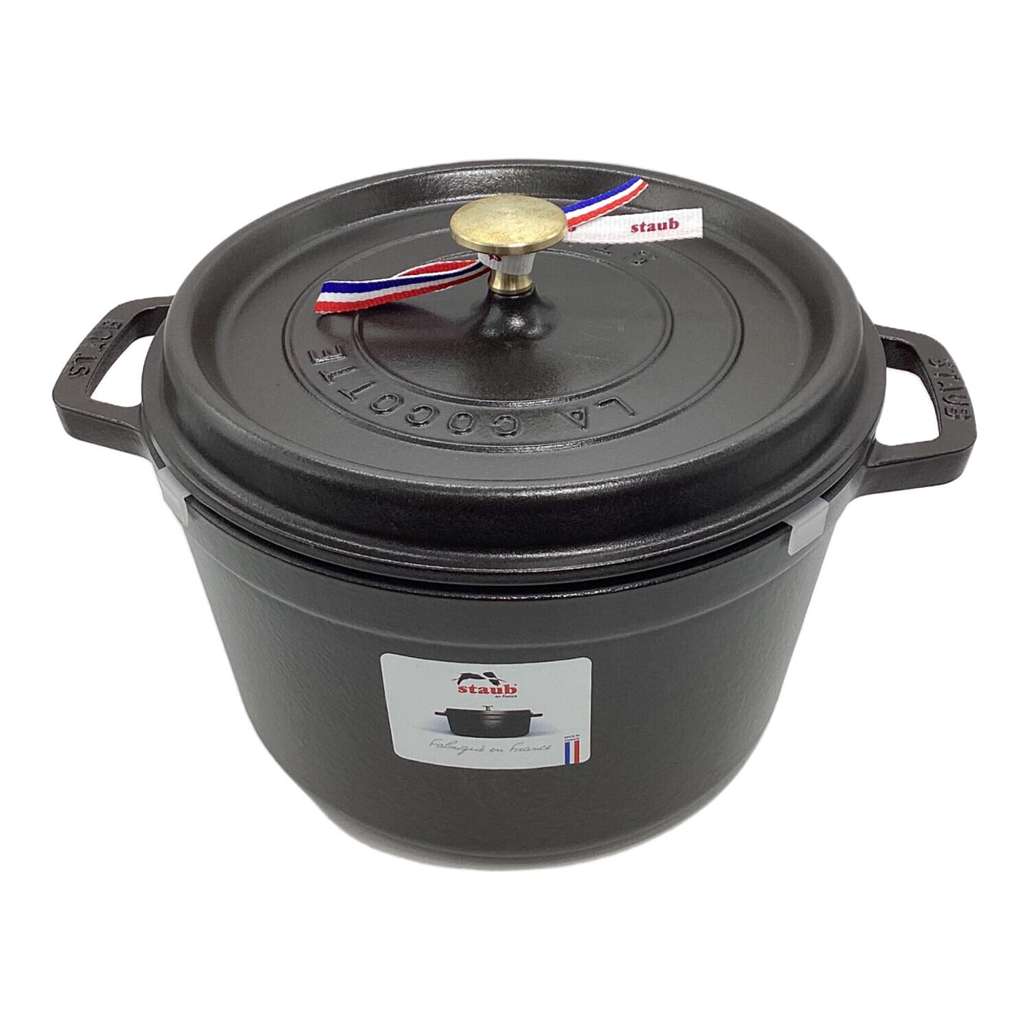 Staub (ストウブ) 両手鍋 40502-285 ブラック グランドココット