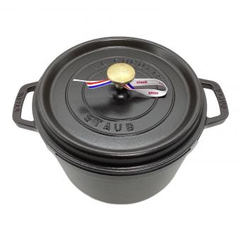 Staub (ストウブ) 両手鍋 40502-285 ブラック グランドココット