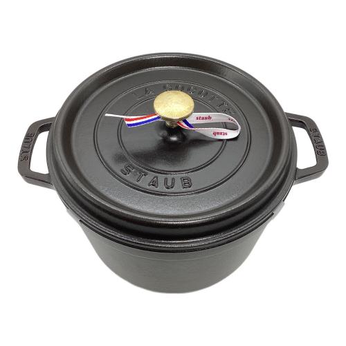 Staub (ストウブ) 両手鍋 40502-285 ブラック グランドココット