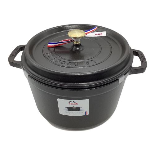 Staub (ストウブ) 両手鍋 40502-285 ブラック グランドココット