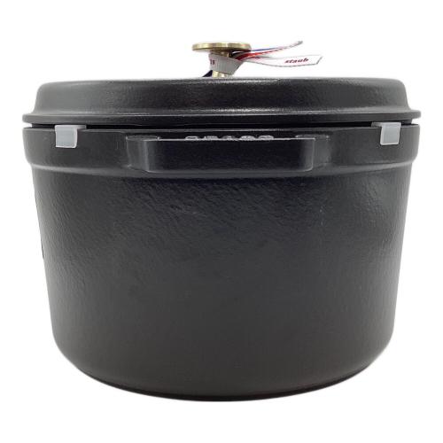 Staub (ストウブ) 両手鍋 40502-285 ブラック グランドココット