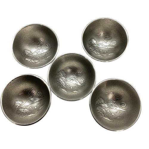 薩摩錫器 (サツマスズキ) 酒器揃