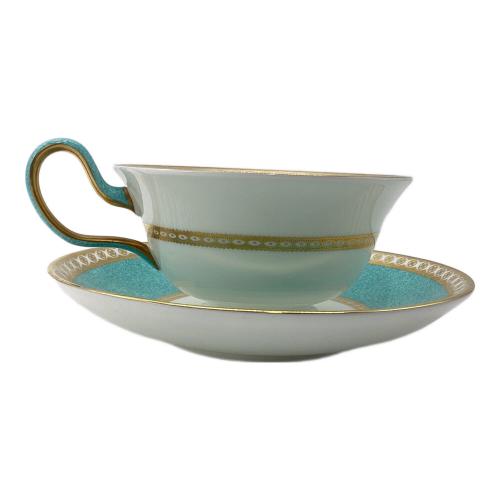 Wedgwood (ウェッジウッド) カップ&ソーサー 黒壺 ユーランダー・パウダーターコイズブルー