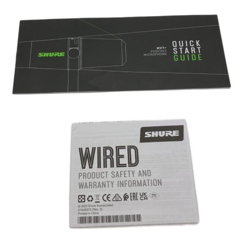 SHURE (シュア) マイクロホン MV7＋