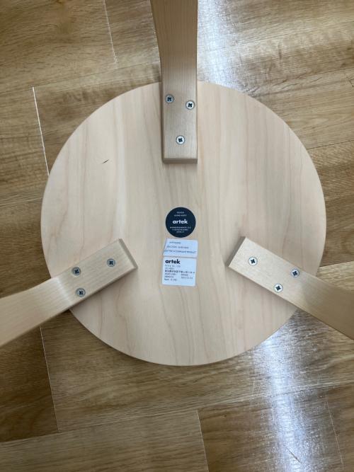 artek (アルテック) スツール 11 ナチュラル スツール60