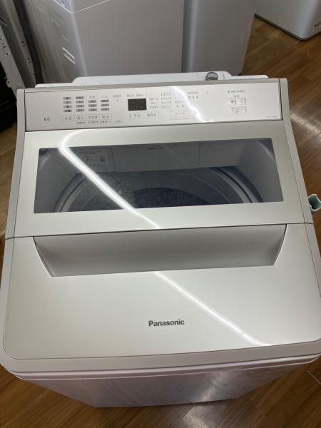 【RKGSE-352】特価！Panasonic/全自動洗濯機/8kg/NA-FA8H1/中古品/2023年製/店頭引取推奨商品/近隣弊社配達有料で可 Panasonic (パナソニック) 全自動洗濯機 8.0kg NA-FA8K2-W 2024年製