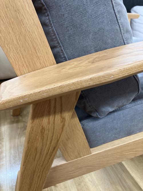 DOORS LIVING PRODUCTS (ドアーズリビングプロダクツ) 1人掛けソファー 85 ナチュラル×グレー