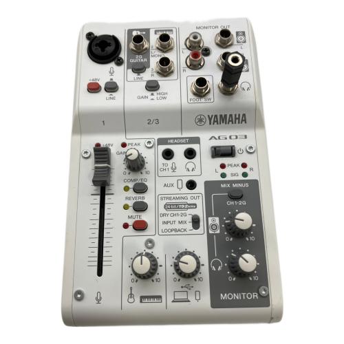 YAMAHA (ヤマハ) ライブストリーミングミキサー AG03MK2