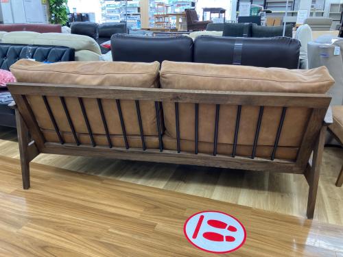 EASY LIFE (イージーライフ) 3人掛けソファー 2.5Pオーカー WF-2 オットマン付