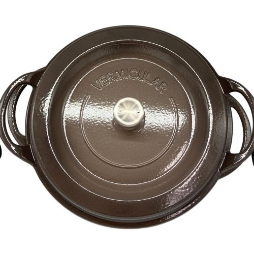 VERMICULAR (バーミキュラ) 両手鍋 ③ ブラウン OVEN POT ROUND #26