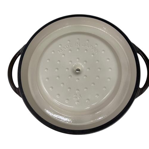 VERMICULAR (バーミキュラ) 両手鍋 ③ ブラウン OVEN POT ROUND #26