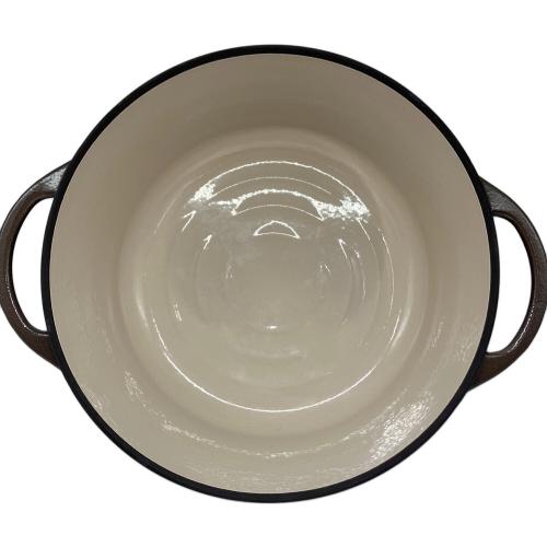 VERMICULAR (バーミキュラ) 両手鍋 ③ ブラウン OVEN POT ROUND #26
