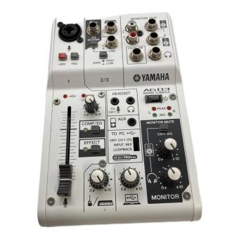 YAMAHA (ヤマハ) ウェブキャスティングミキサー AG03