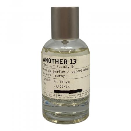 LE LABO ANOTHER13 50ml オードパルファム 残量9割 LE LABO (ル ラボ) オードパルファム 50ml 残量80%-99% アナザー13