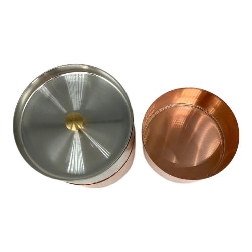 開化堂 (カイカドウ) 純銅茶筒 平型200g