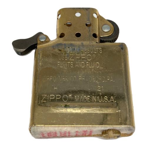 ZIPPO (ジッポ) ライター 2021年製 メタルジャケット サイドクロス USA製