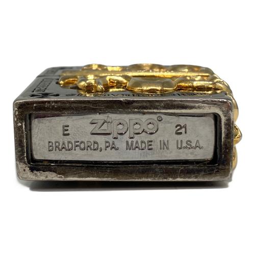 ZIPPO (ジッポ) ライター 2021年製 メタルジャケット サイドクロス USA製