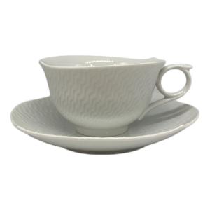 Meissen (マイセン) カップ&ソーサー ヨゴレ有 波の戯れホワイト