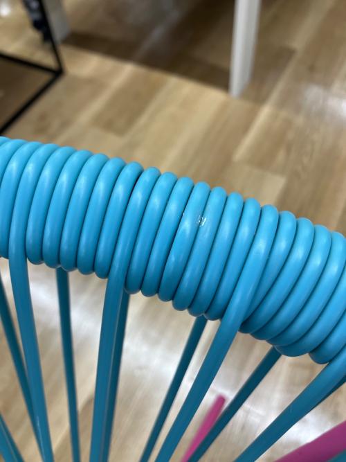 Franc franc (フランフラン) ロータスパーソナルチェア スカイブルー×ピンク