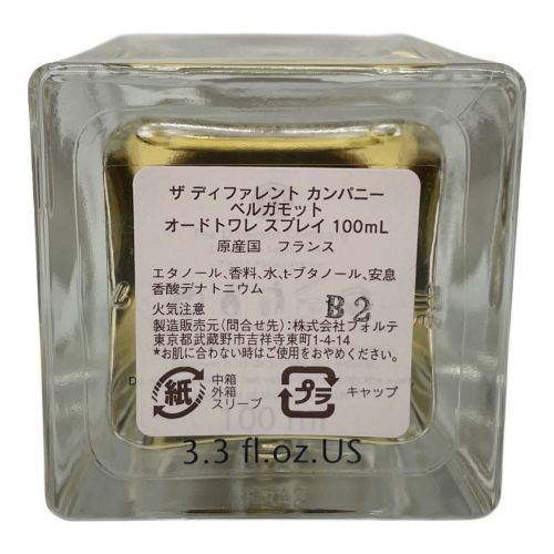 THE DIFFERENT COMPANY (ザ ディファレント カンパニー) 香水 Bergamote 100ml 残量80%-99%