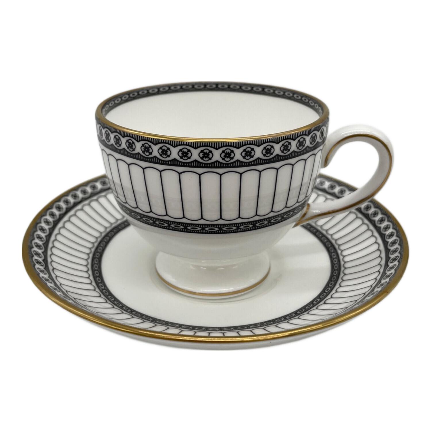 Wedgwood (ウェッジウッド) カップ&ソーサー コロネードブラック 黒壺 