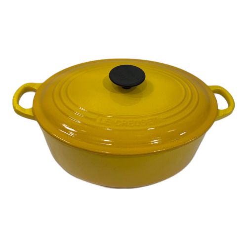 LE CREUSET (ルクルーゼ) ココットオーバル SIZE 27cm イエロー ★