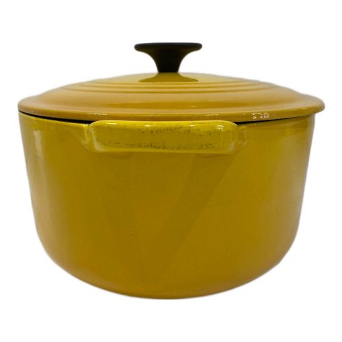 LE CREUSET (ルクルーゼ) ココットオーバル SIZE 27cm イエロー ★