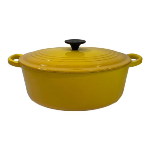 LE CREUSET (ルクルーゼ) ココットオーバル SIZE 27cm イエロー ★