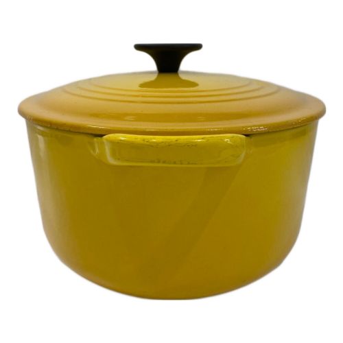 LE CREUSET (ルクルーゼ) ココットオーバル SIZE 27cm イエロー ★