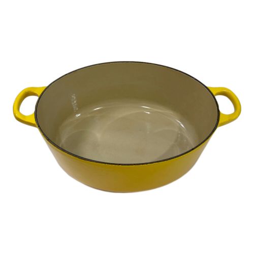 LE CREUSET (ルクルーゼ) ココットオーバル SIZE 27cm イエロー ★