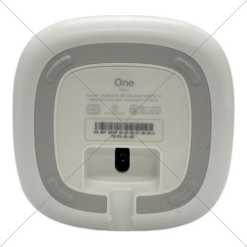 SONOS (ソノス) スピーカー ホワイト One Gen 2