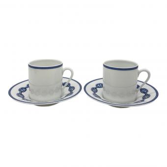 HERMES (エルメス) カップ&ソーサー シェーヌダンクル 2Pセット