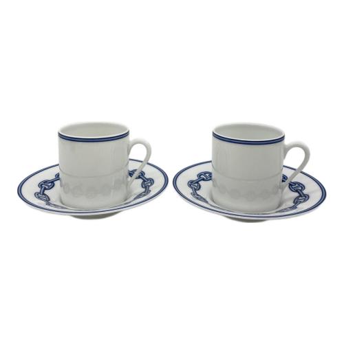 HERMES (エルメス) カップ&ソーサー シェーヌダンクル 2Pセット