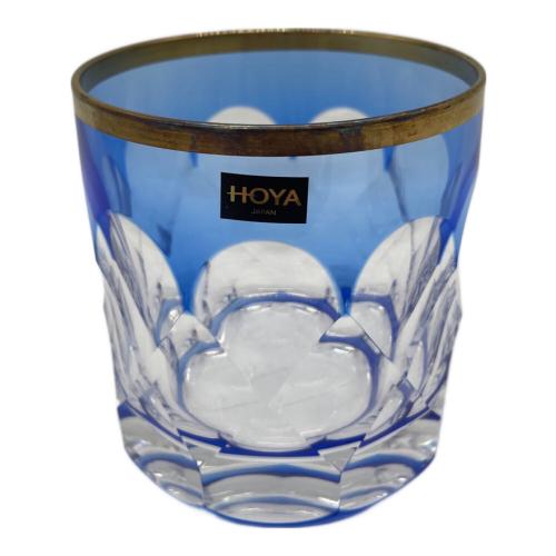 HOYA CRYSTAL (ホーヤクリスタル) 切子グラスセット 色被せクリスタル