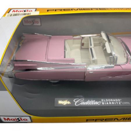 1/18 ピンク キャデラック エルドラド 1959 Cadillac マイスト Amazon.com: Maisto 1:18 Scale 1959 Cadillac Eldorado Biarritz