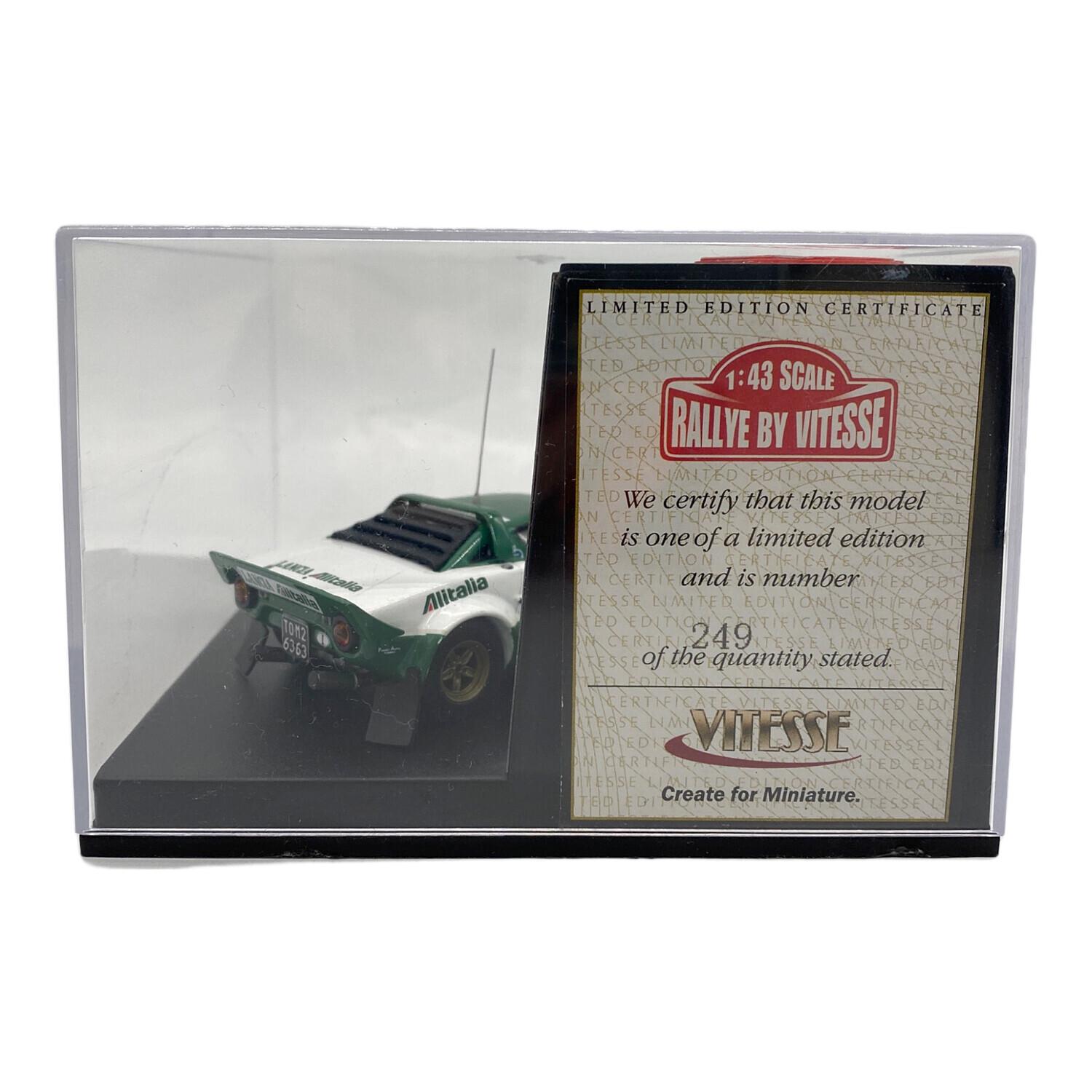 VITESSEミニカー VITESSE (ビテス) ミニカー 1/43 ランチアストラトス HFラリー