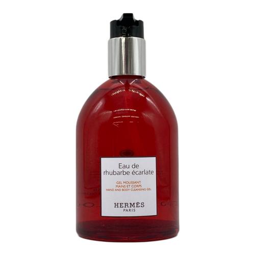 HERMES (エルメス) オードゥルバーブエカルラット ハンド＆ボディクレンジングジェル 300ml ラバーバンドセット 〇