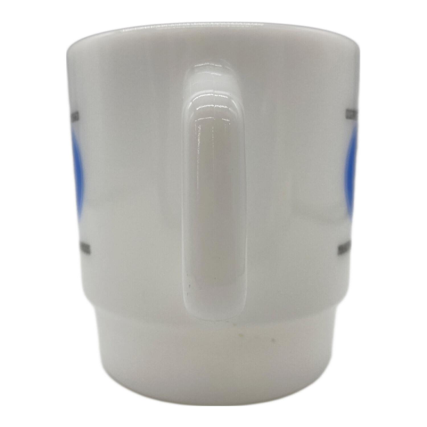 Fire King (ファイヤーキング) マグカップ ホワイト×ブルー 世田谷