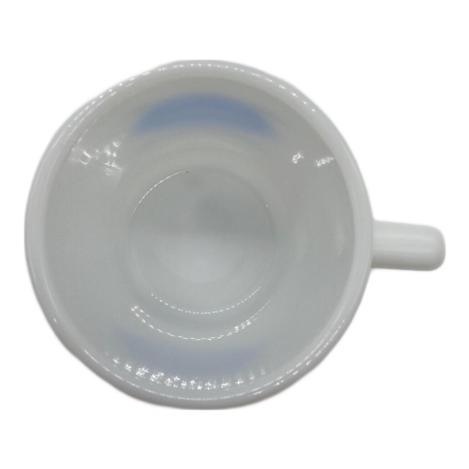 Fire King (ファイヤーキング) マグカップ ホワイト×ブルー 世田谷