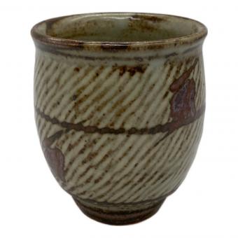 益子焼 (マシコヤキ) 象嵌湯呑み 島岡達三(人間国宝）★