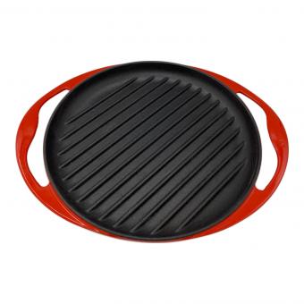 LE CREUSET (ルクルーゼ) ラウンドグリル レッド 26cm