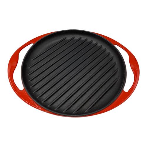 LE CREUSET (ルクルーゼ) ラウンドグリル レッド 26cm