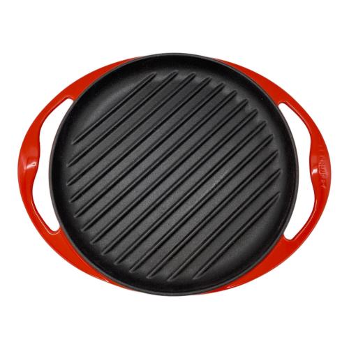 LE CREUSET (ルクルーゼ) ラウンドグリル レッド 26cm