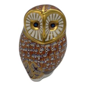 ROYAL CROWN DERBY (ロイヤルクラウンダービー) フィギュリン フクロウ ブラウン イングランド製 ★